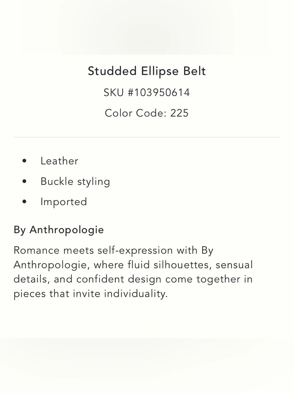 Anthropologie tags unworn